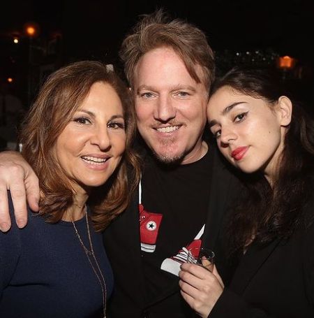 Kathy Najimy with her husband Dan Finnerty and daughter Samia Najimy Finnerty.